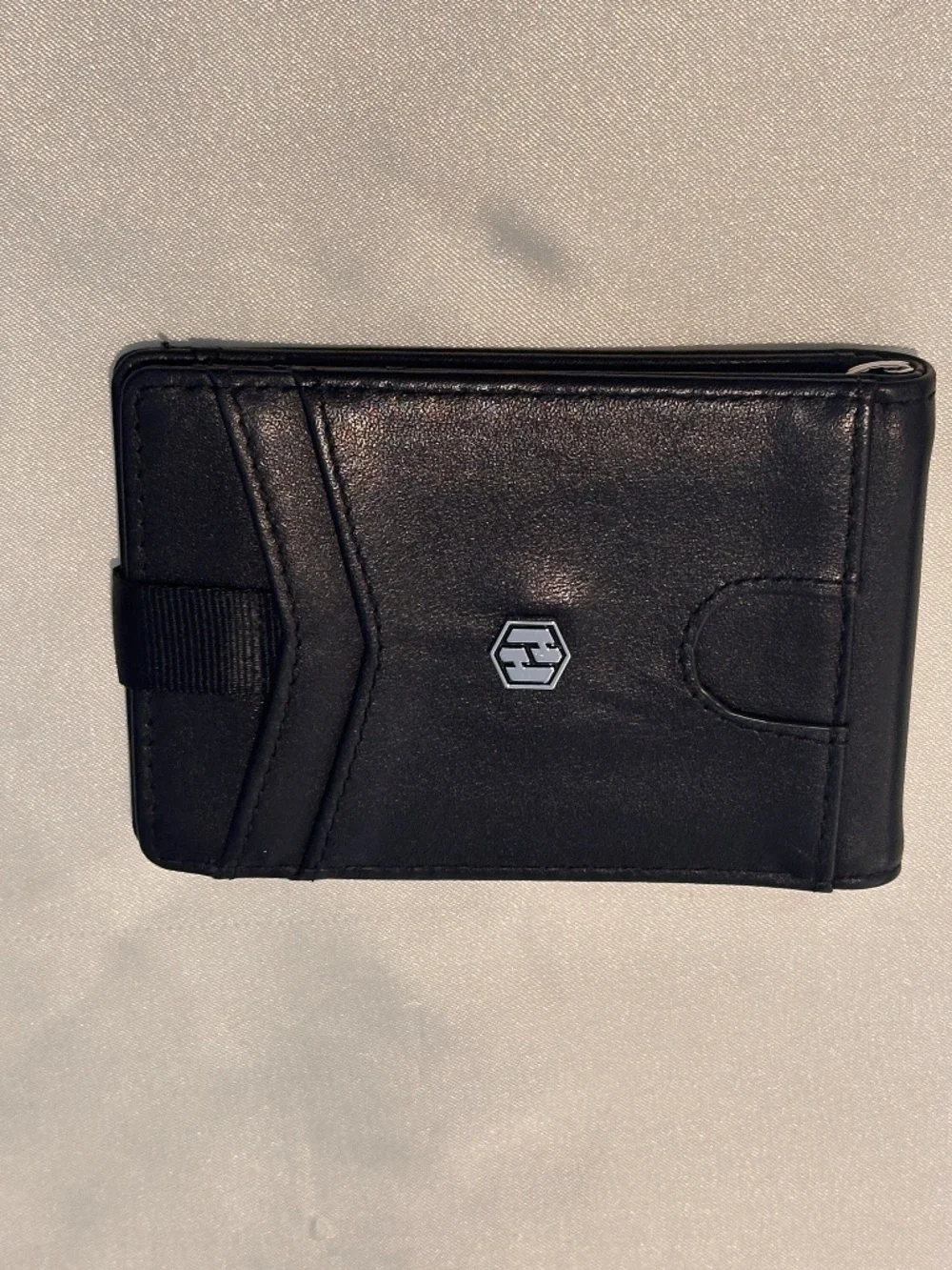 Hayvenhurst Black RFID Minimalist Wallet Money Clip ID Window